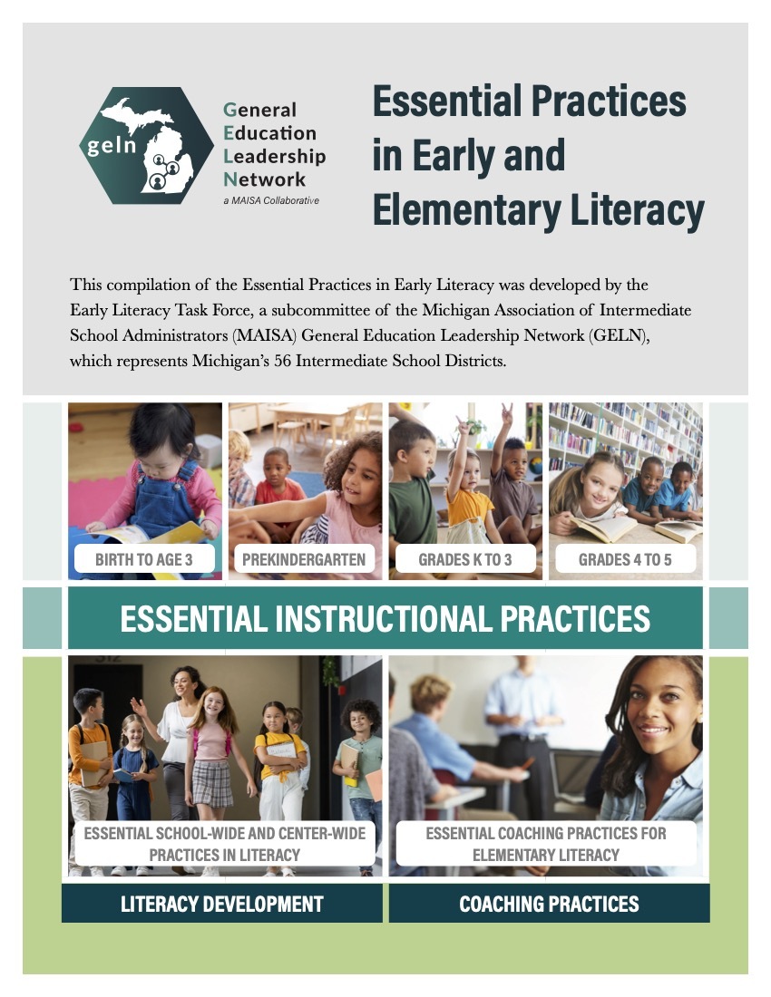 cover image for literacy essentials booklet