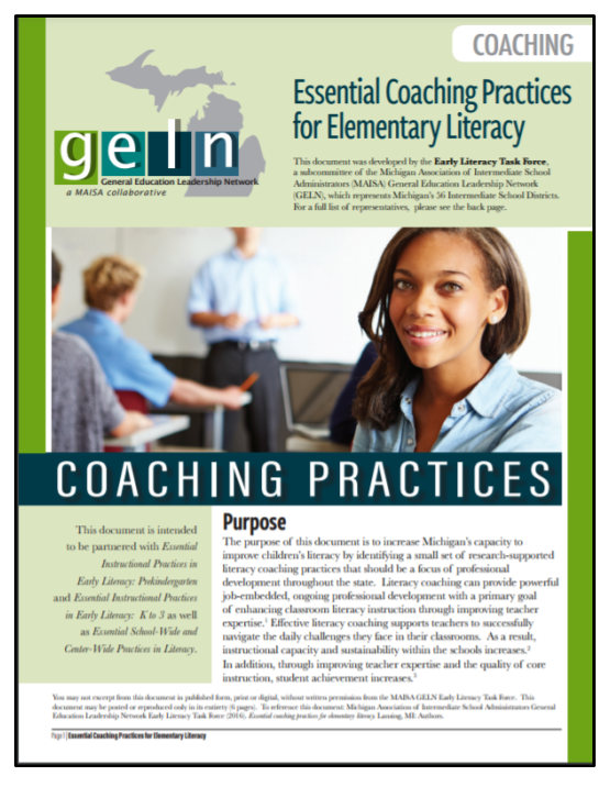 Essential Coaching Practices for Early Literacy