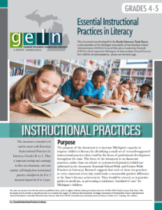 Essential Instructional Literacy 4-5