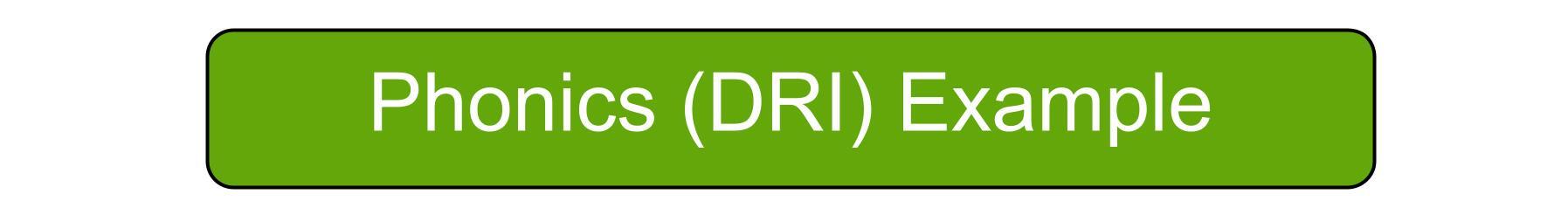 Phonics (DRI) Example